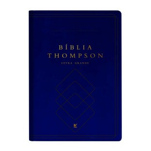Bíblia Thompson AEC letra grande - Azul e Preta c/ índice
