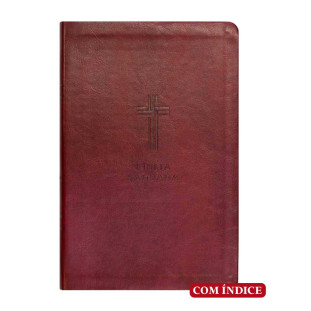 Bíblia letra gigante NVI - vinho c/índice