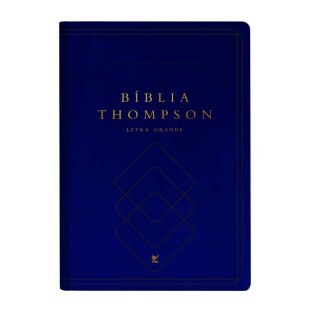 Bíblia Thompson AEC letra grande - Azul e Preta c/ índice