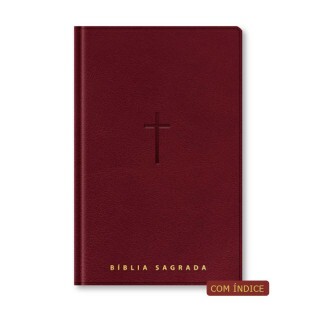Bíblia letra gigante NVT - vinho c/índice