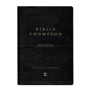 Bíblia Thompson - AEC - Letra Grande - CP Luxo Preta PU c/ índice