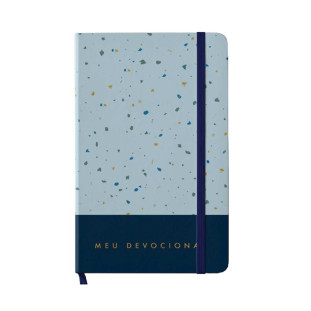 Caderneta Azul e Preto - “Meu Devocional”