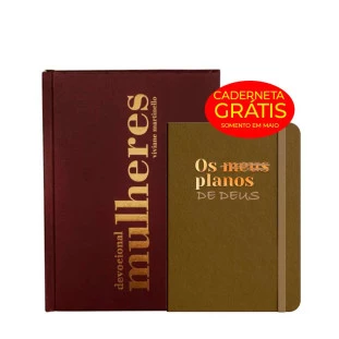 Devocional + caderneta Planos de Deus Verde