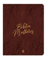 Bíblia Mulheres folhas vinho - NVT - 2 colunas