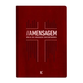 Bíblia a mensagem letra gigante vermelha